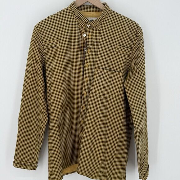 Henrik Vibskov Yellow Black Check Pattern Size Medium Solar Donkey Experiment - Picture 1 of 5